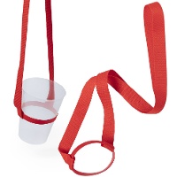 Porte-gobelet lanyard coloré - 1 unité
