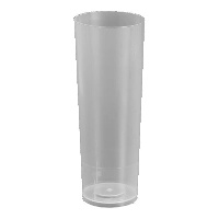 Gobelets de 300 ml en plastique transparent - 6 unités