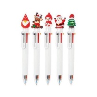 Stylo de Noël à 6 couleurs - 1 unité