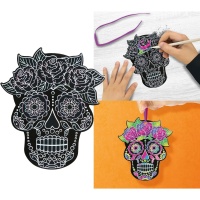 Crânes mexicains à colorier en grattant - 6 pcs