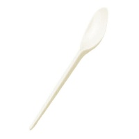 16,7 cm cuillères en plastique crème - 25 pcs.