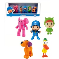 Ensemble de figurines pour gâteau de Pocoyo - 6 Unités