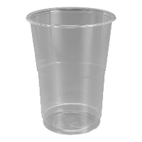 Gobelets de 330 ml en plastique transparent - 15 unités