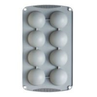 Moule pour cake pops en silicone de 6 cm - Decora - 8 cavités