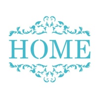 Pochoir Home de 20 x 28,5 cm - Artis decor - 1 unité
