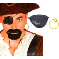 Cache-oeil et boucle d'oreille de pirate
