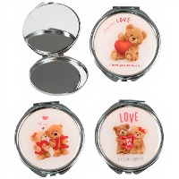 Miroir de poche Oursons câlins - 1 unité