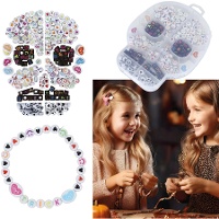Boîte de perles pour bracelets en forme de Crâne - 270 unités