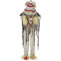 Épouvantail clown avec lumière, son et mouvement de 1,75 m