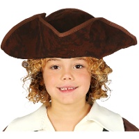 Chapeau de pirate marron pour enfants