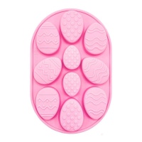 Moule pour oeufs de Pâques en silicone - Happy Sprinkles - 10 cavités
