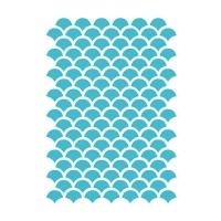 Pochoir Stencil fond de tuiles 15 x 20 cm - Artis décor - 1 unité