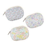 Porte-monnaie à motifs floraux de 11 x 8,5 cm - 1 unité