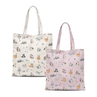 Sac en toile à motif chats