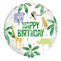 Ballon Safari Animaux de 46 cm - Unique