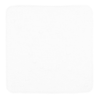 Tapis de douche antidérapant en caoutchouc blanc de 53 x 52,5 cm