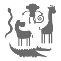Emporte-pièces en forme de silhouettes d'animaux - Artemio - 5 unités