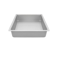 Moule carré en aluminium de 25 x 25 x 7,5 cm - Décorez