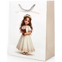 Sac cadeau de communion pour fille avec Bible 40 x 30 x 12 cm