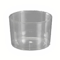 Gobelets de 230 ml en plastique transparent petit - 12 unités