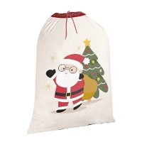 Sac de Père Noël pour la distribution de cadeaux de 75 x 50 cm