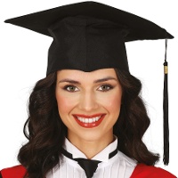 Toque de graduation en tissu pour adulte