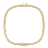 Cadre carré en bois pour broder de 25 x 25 cm - DMC