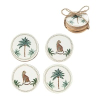 Sous-verres Zahara ronds - 4 unités