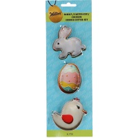 Emporte-pièces lapin, oeuf et poussin - Wilton - lot de 3