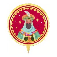 Ballon rond du Roi Mage Balthazar de 43 cm