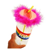 Biberon géant avec vagin 100% feu