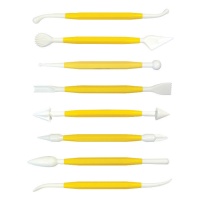 Outils de modelage jaunes - PME - 8 unités
