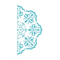 Gabarit Stencil mandala floral de 20 x 28,5 cm - Artis decor - 1 unité