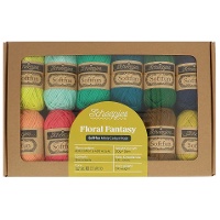 Pack de 12 pelotes SoftFun Floral Fantasy de 20 gr - Scheepjes