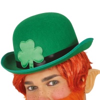 Chapeau melon vert de Saint-Patrick en feutre