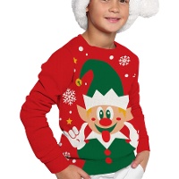Pull de Noël enfant elfe