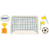 Décorations en sucre 2D pour gâteau - Thème Football - 12 pièces