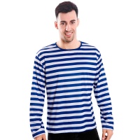 T-shirt à manches longues à rayures pour adulte