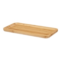 Assiette de 30 x 15 cm en bambou pour apéritifs
