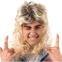 Perruque blonde des années 80