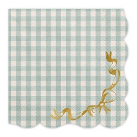 Serviettes de table vintage carrées 16,5 x 16,5 cm - 12 pcs.