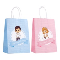 Sac de Communion à Pois 21 x 15 x 8 cm - 1 unité