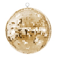 Boule à effet miroir dorée champagne de 40 cm