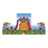 Invitations de Cirque Joyeux - 6 unités