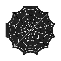 Serviettes en forme de toile d'araignée 16,5 x 16,5 cm - 20 unités