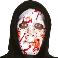 Masque couvert de sang