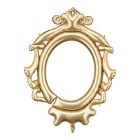 Cadre gonflable pour photocall miroir doré de 78 x 95 cm