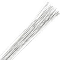 Fils pour fleurs calibre 28 de couleur blanche - 50 unités - Culpitt