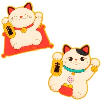 Aimant de chat porte-bonheur - 1 unité