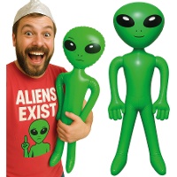 Alien gonflable vert de 85 cm
